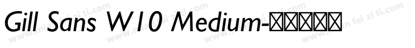 Gill Sans W10 Medium字体转换